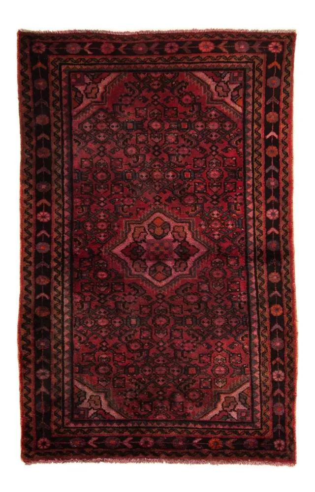 Persisk teppe - Nomadisk - 160 x 98 cm - mørk rød