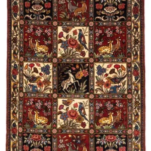 Persisk teppe - Nomadisk - 162 x 107 cm - mørk rød