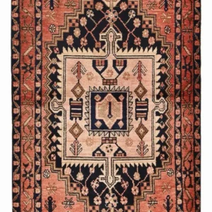 Persisk teppe - Nomadisk - 164 x 103 cm - lys rød