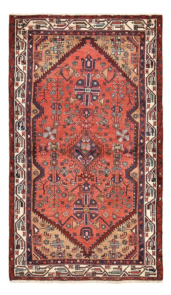 Persisk teppe - Nomadisk - 165 x 92 cm - lys rød