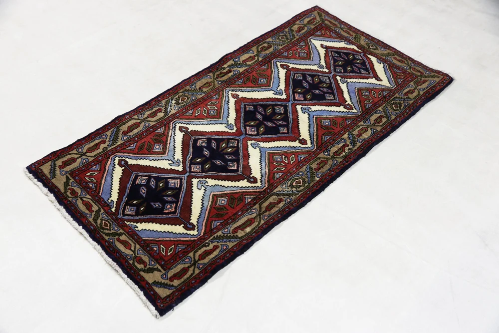 Persisk teppe - Nomadisk - 170 x 85 cm - flerfarget