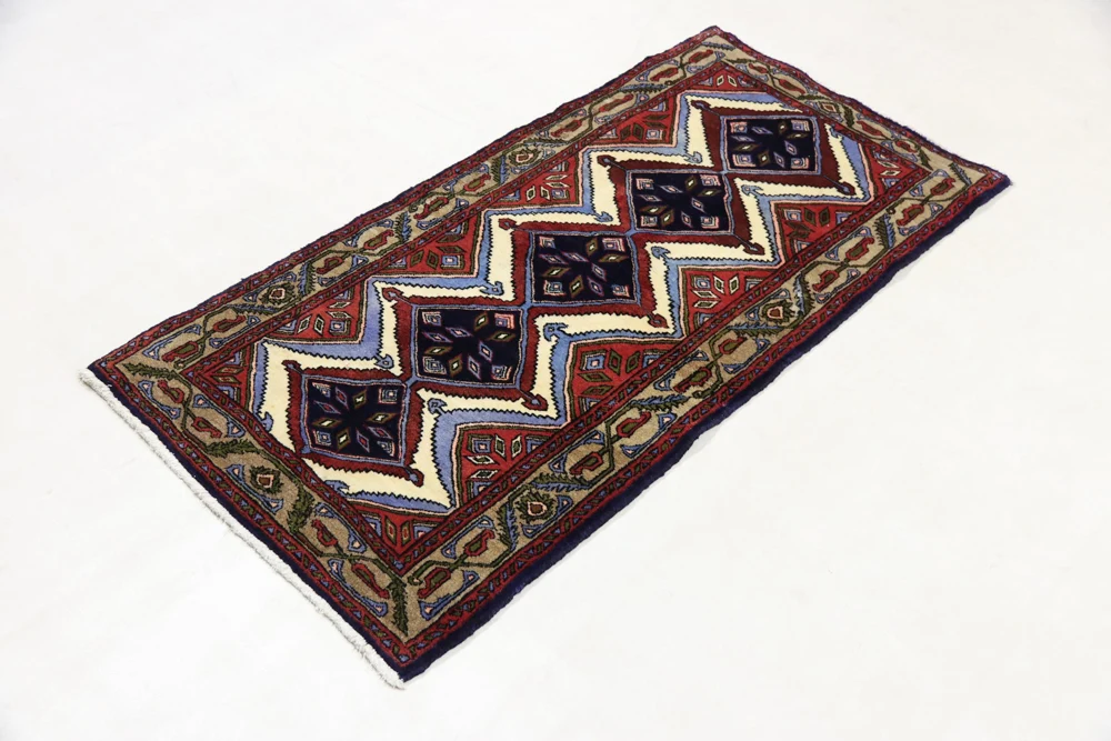 Persisk teppe - Nomadisk - 170 x 85 cm - flerfarget