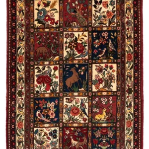Persisk teppe - Nomadisk - 172 x 110 cm - mørk rød