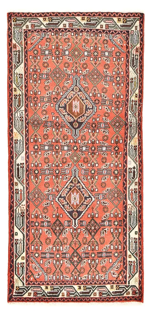 Persisk teppe - Nomadisk - 172 x 81 cm - lys rød