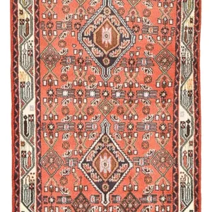 Persisk teppe - Nomadisk - 172 x 81 cm - lys rød