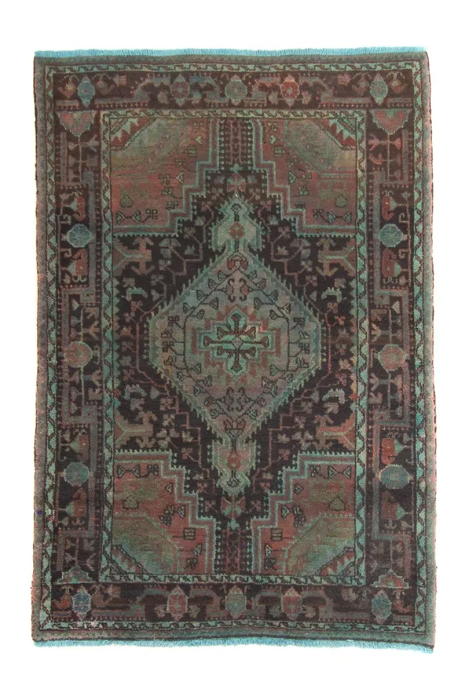 Persisk teppe - Nomadisk - 174 x 120 cm - lyseblå