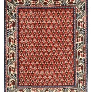 Persisk teppe - Nomadisk - 70 x 60 cm - rød