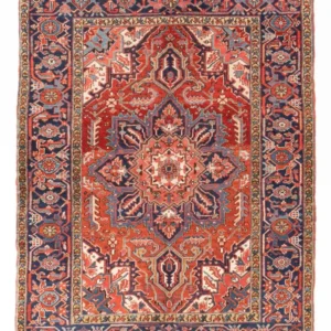 Persisk teppe - Nomadisk - 185 x 140 cm - rød