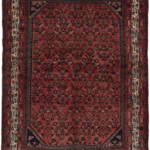 Persisk teppe - Nomadisk - 190 x 146 cm - mørk rød