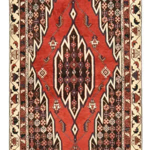 Persisk teppe - Nomadisk - 193 x 121 cm - flerfarget