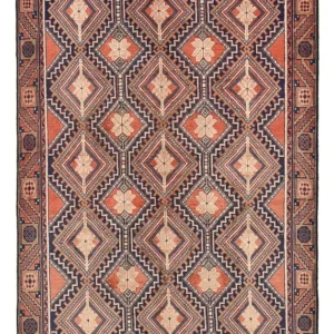 Persisk teppe - Nomadisk - 195 x 125 cm - flerfarget