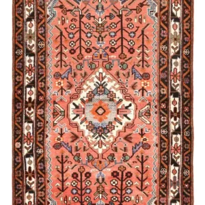 Persisk teppe - Nomadisk - 197 x 112 cm - lys rød