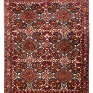 Persisk teppe - Nomadisk - 198 x 150 cm - flerfarget