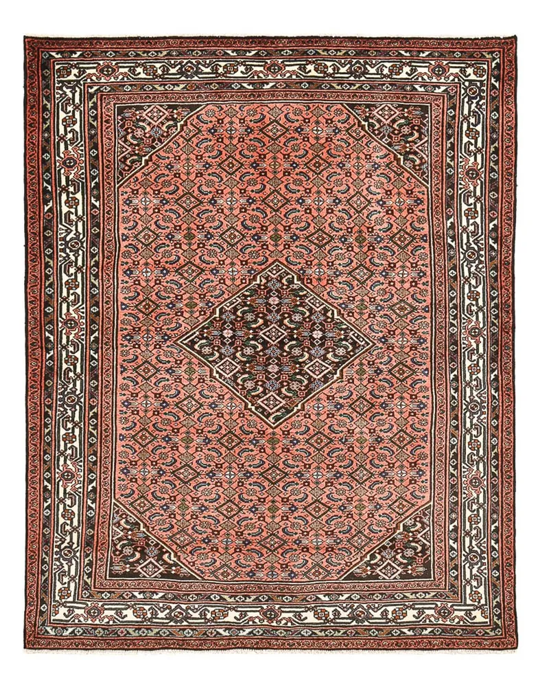 Persisk teppe - Nomadisk - 198 x 155 cm - lys rød