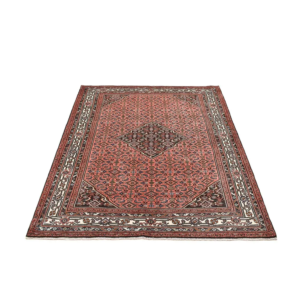 Persisk teppe - Nomadisk - 198 x 155 cm - lys rød