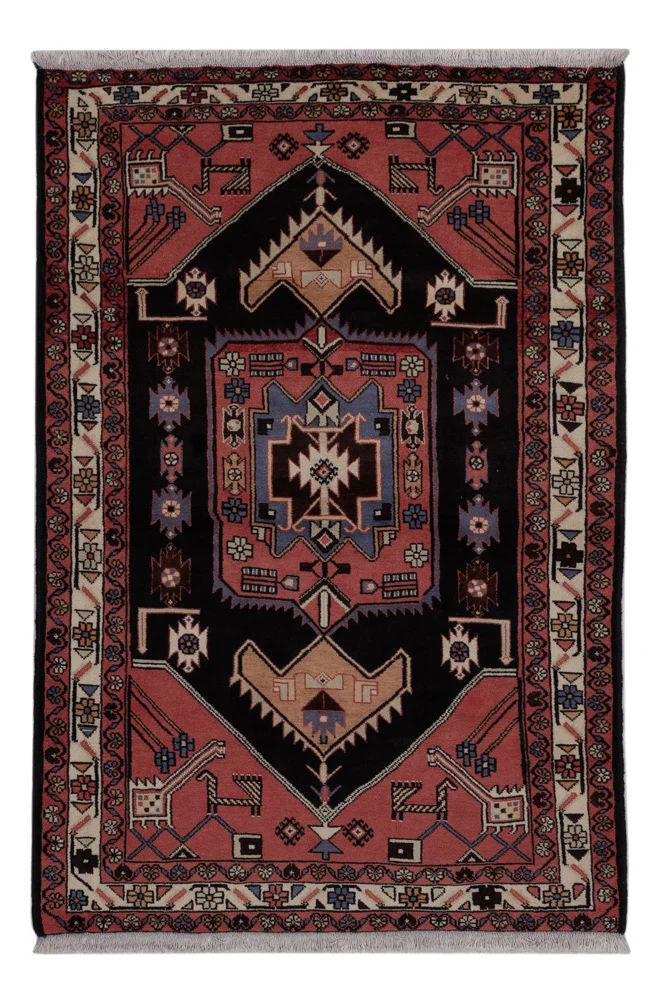 Persisk teppe - Nomadisk - 199 x 130 cm - mørkeblå