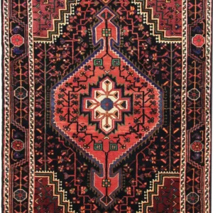 Persisk teppe - Nomadisk - 200 x 128 cm - mørk rød