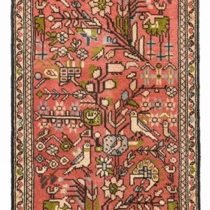Persisk teppe - Nomadisk - 94 x 54 cm - rød