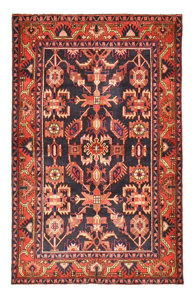 Persisk teppe - Nomadisk - 205 x 131 cm - flerfarget
