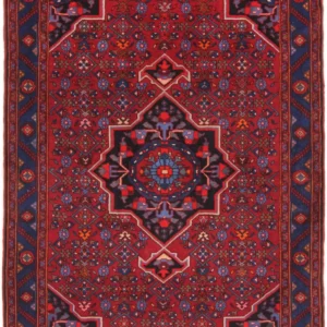 Persisk teppe - Nomadisk - 205 x 140 cm - mørk rød