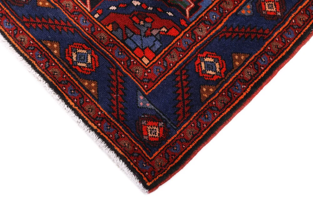 Persisk teppe - Nomadisk - 205 x 140 cm - mørk rød