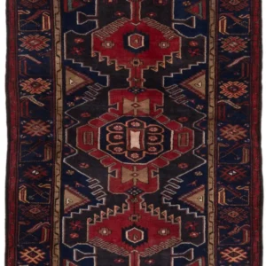 Persisk teppe - Nomadisk - 205 x 140 cm - mørk rød