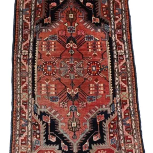 Persisk teppe - Nomadisk - 206 x 116 cm - mørkeblå