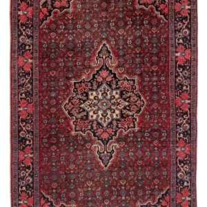 Persisk teppe - Nomadisk - 206 x 126 cm - rød