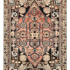 Persisk teppe - Nomadisk - 207 x 127 cm - lys rød