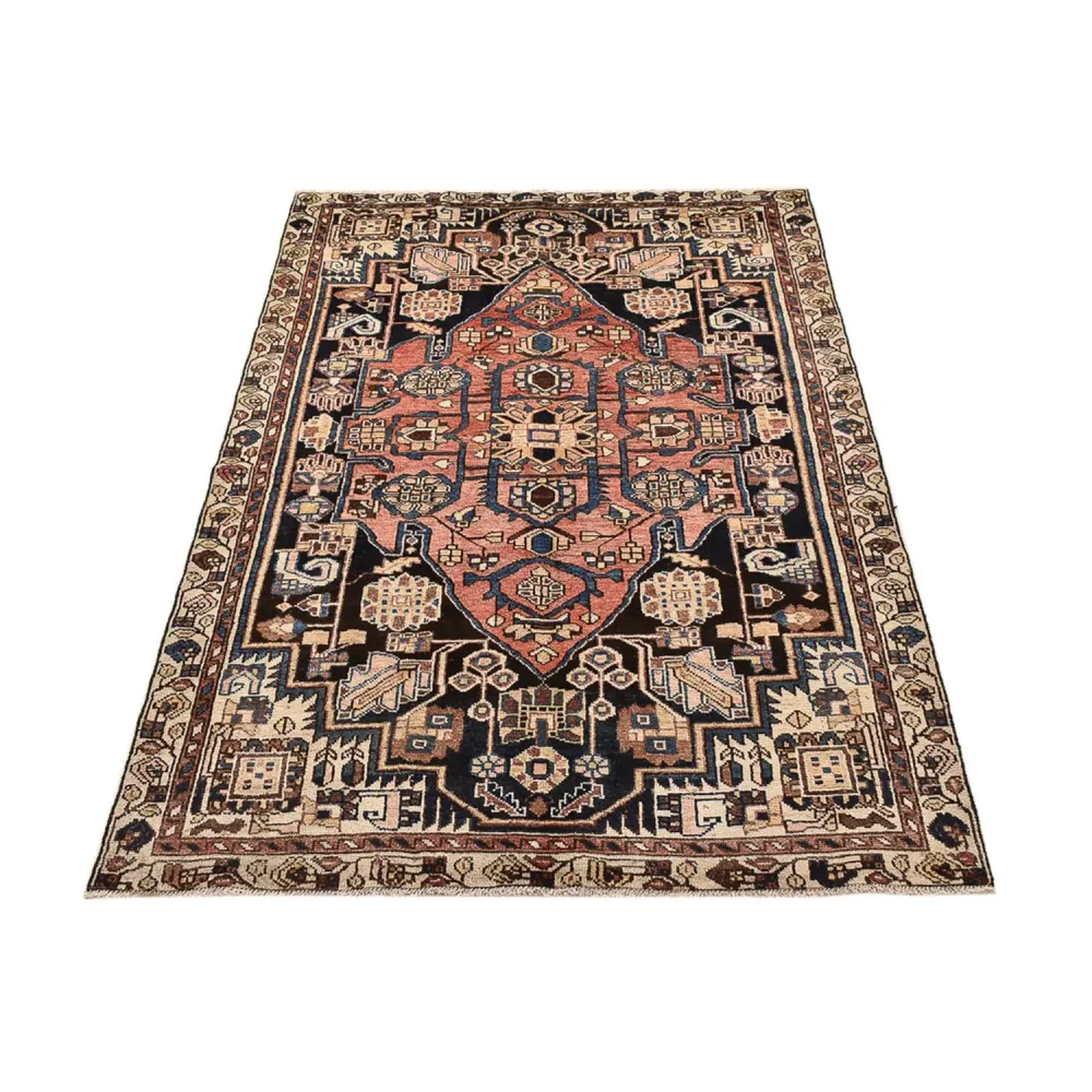 Persisk teppe - Nomadisk - 207 x 127 cm - lys rød