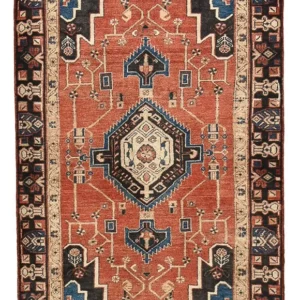 Persisk teppe - Nomadisk - 208 x 116 cm - flerfarget