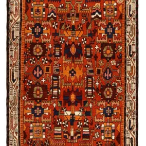 Persisk teppe - Nomadisk - 209 x 139 cm - flerfarget