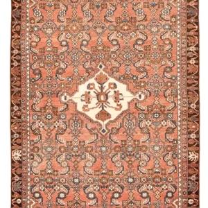 Persisk teppe - Nomadisk - 210 x 127 cm - lys rød