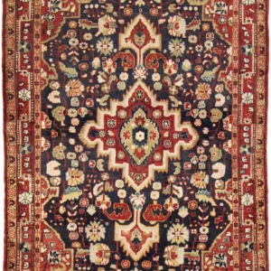 Persisk teppe - Nomadisk - 210 x 135 cm - mørkeblå