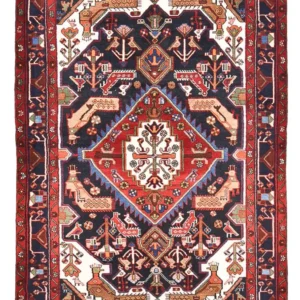 Persisk teppe - Nomadisk - 210 x 143 cm - flerfarget