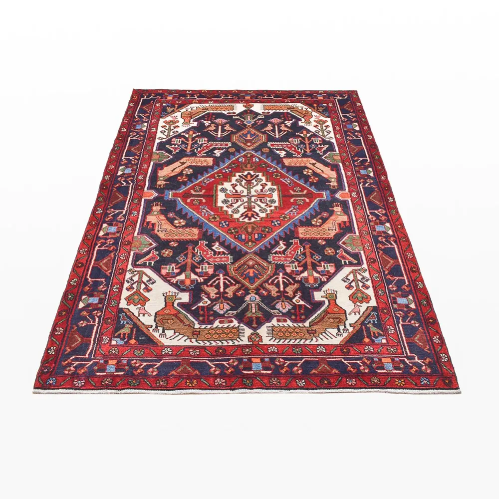 Persisk teppe - Nomadisk - 210 x 143 cm - flerfarget