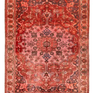Persisk teppe - Nomadisk - 210 x 162 cm - lys rød