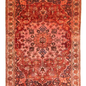 Persisk teppe - Nomadisk - 210 x 162 cm - lys rød