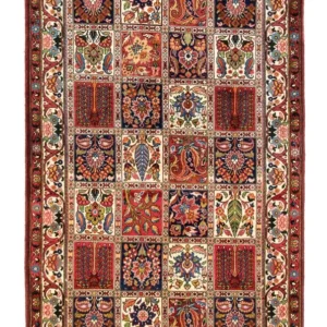 Persisk teppe - Nomadisk - 212 x 130 cm - flerfarget