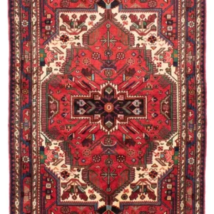 Persisk teppe - Nomadisk - 212 x 130 cm - mørk rød