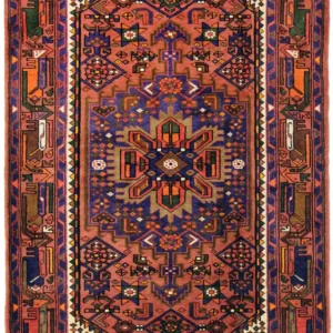 Persisk teppe - Nomadisk - 215 x 130 cm - rust