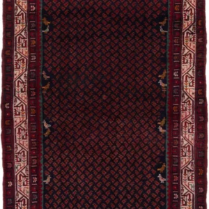 Persisk teppe - Nomadisk - 215 x 138 cm - mørk rød