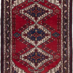 Persisk teppe - Nomadisk - 217 x 160 cm - rød
