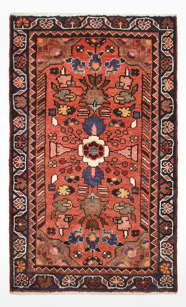 Persisk teppe - Nomadisk - 87 x 53 cm - rød