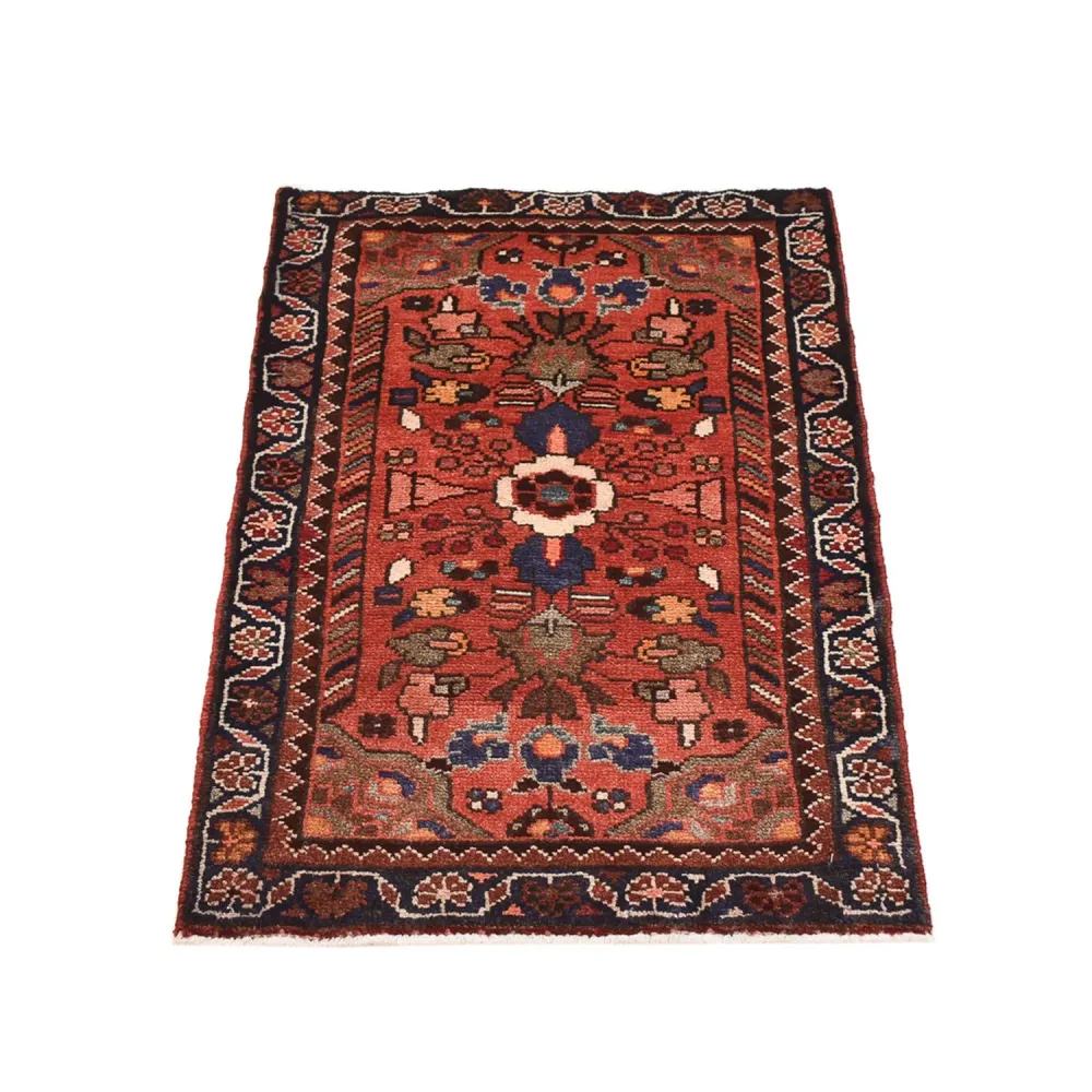 Persisk teppe - Nomadisk - 87 x 53 cm - rød