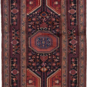 Persisk teppe - Nomadisk - 220 x 115 cm - mørk rød