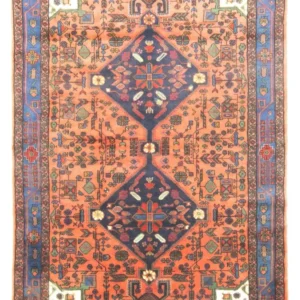 Persisk teppe - Nomadisk - 222 x 154 cm - oransje