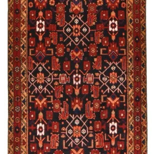 Persisk teppe - Nomadisk - 224 x 133 cm - flerfarget