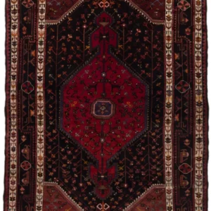 Persisk teppe - Nomadisk - 225 x 145 cm - mørk rød