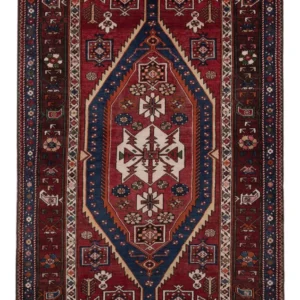 Persisk teppe - Nomadisk - 227 x 130 cm - lys rød